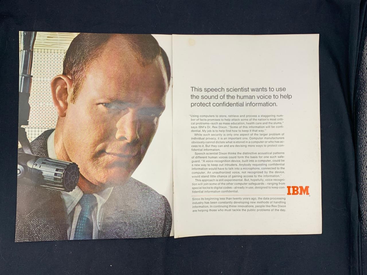 Magazine Ad - 1968 - IBM - Voice Recognition - (two-pages)
