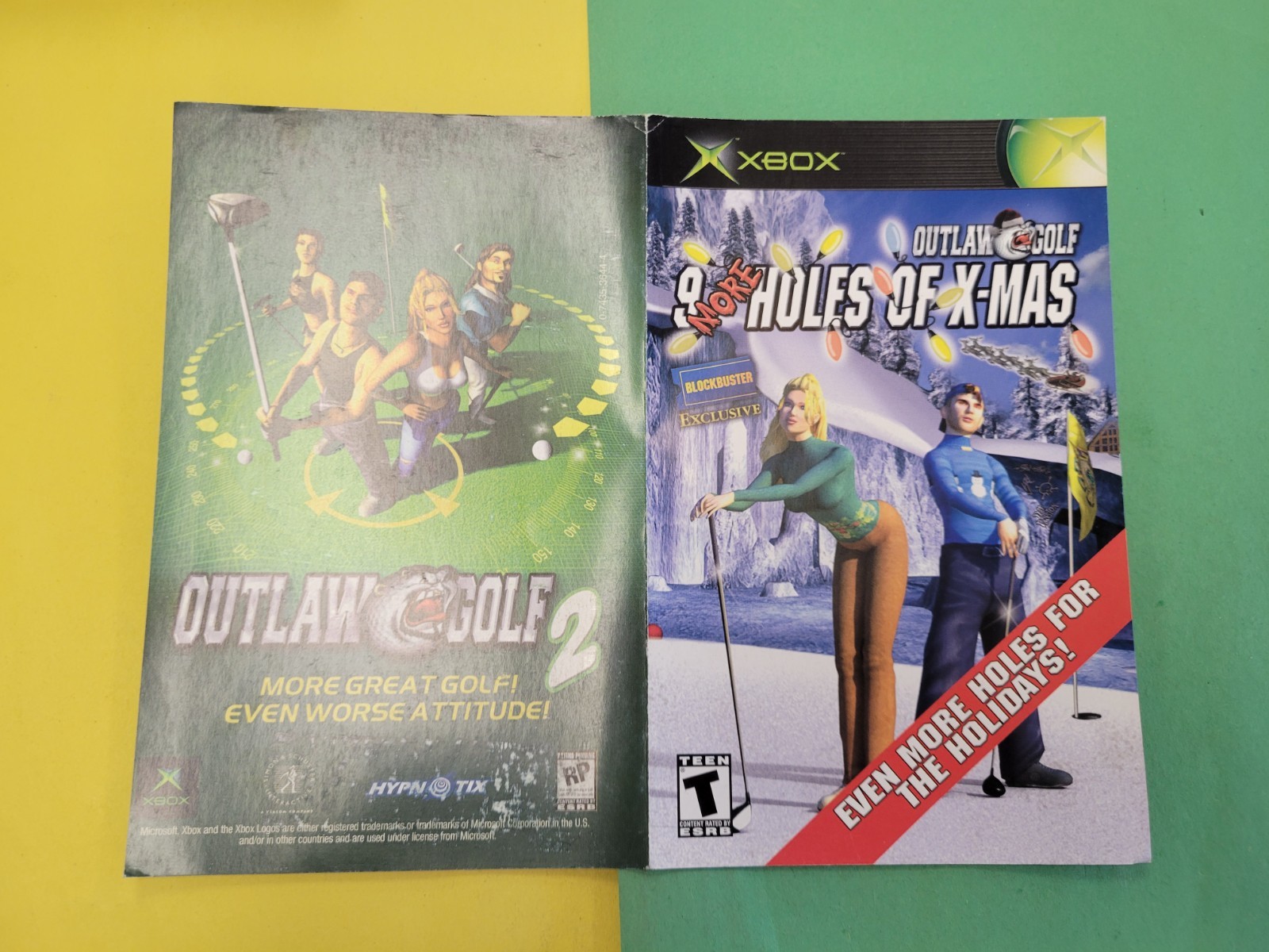 Outlaw Golf: 9 More Holes of X‑Mas — Original Xbox Advertising Insert