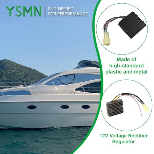 12V Voltage Rectifier Regulator Replacement for Yamaha 80-100hp Outboard 75