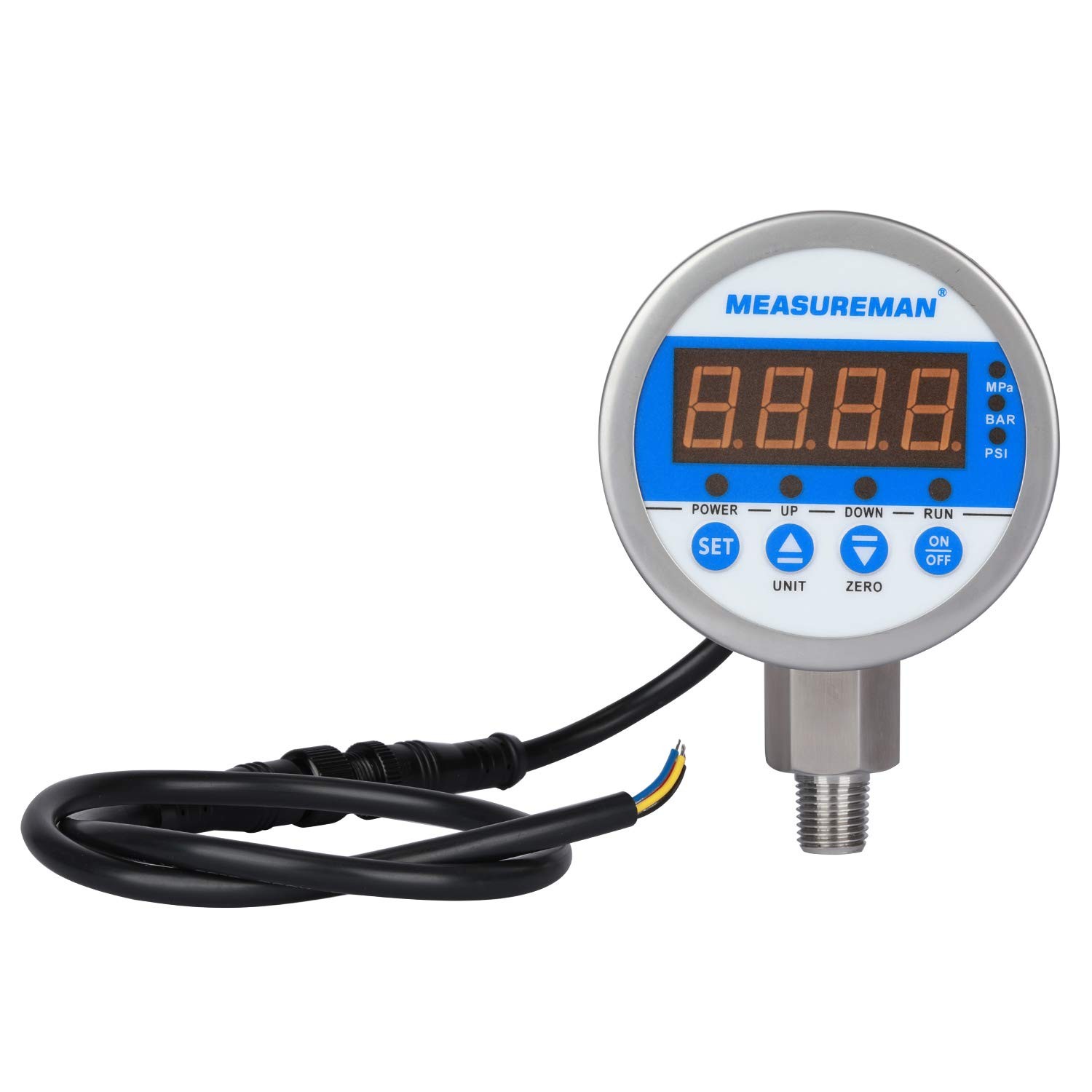 3-1/8 Dial Size Stainless Steel Industrial Digital Pressure Control, Pressure Sw
