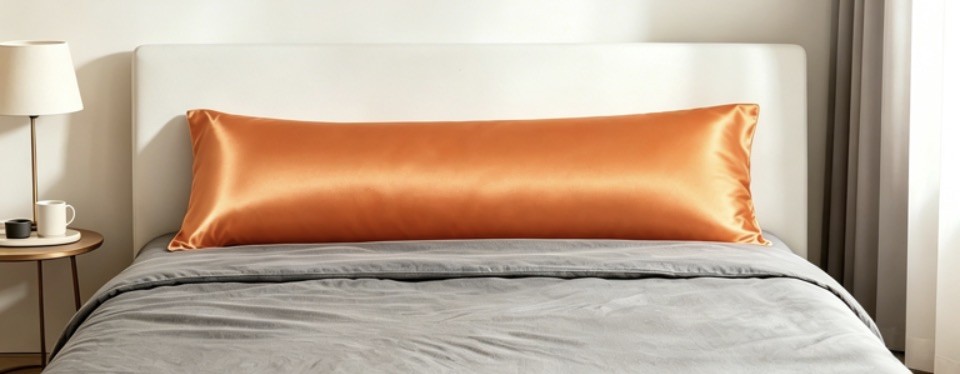 Satin Silk Pillowcase Envelope Body Pillow Case Cover Cal 20"x 54" Cushion Cover