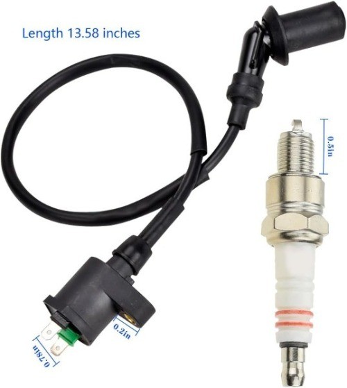 High Performance Racing Ignition Coil and Spark Plug Set for 50cc 125cc 150cc Mo