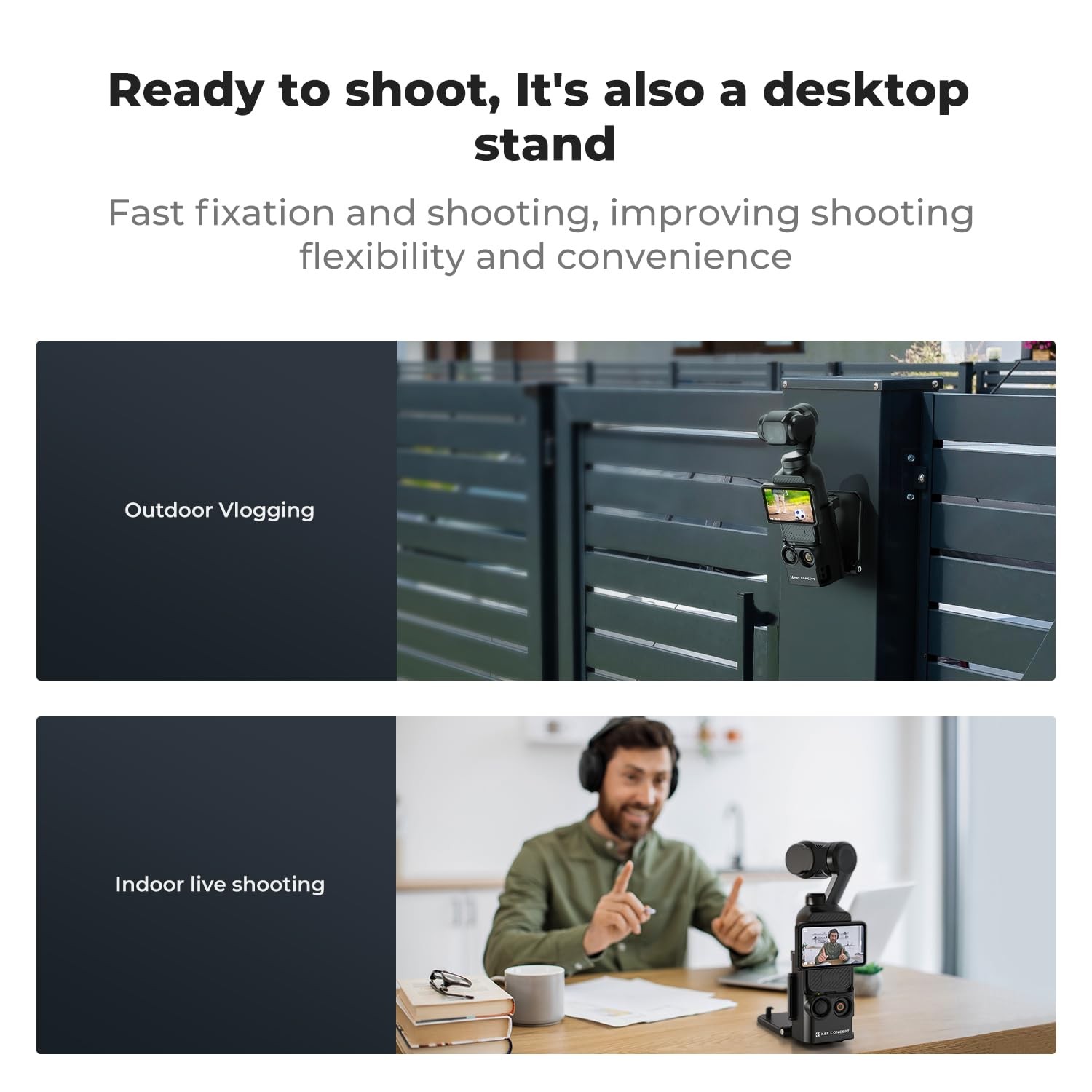 Magnetic Tripod Mount for DJI Osmo Pocket 3 Desktop Support Compatible