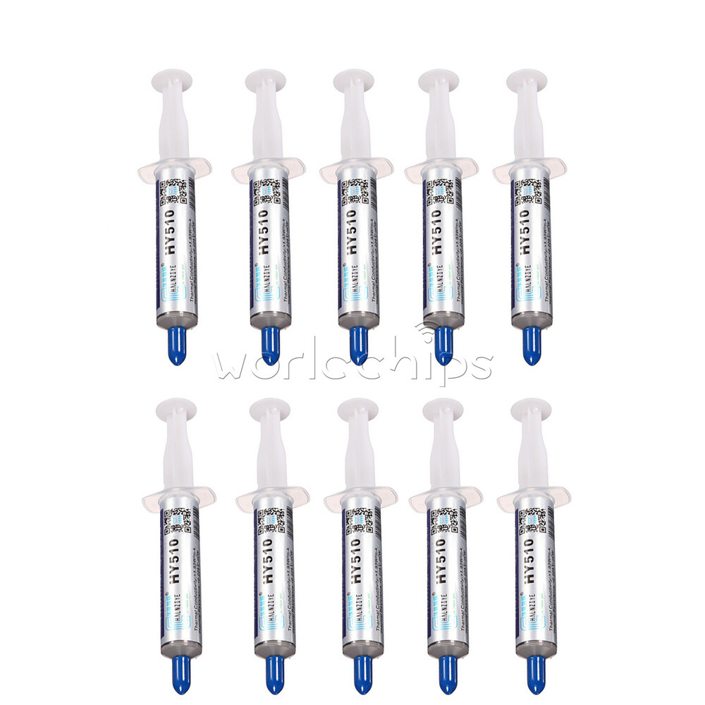 10PCS HY510 30g Grey Thermal Conductive Grease Paste For GPU CPU Chipset Cooling