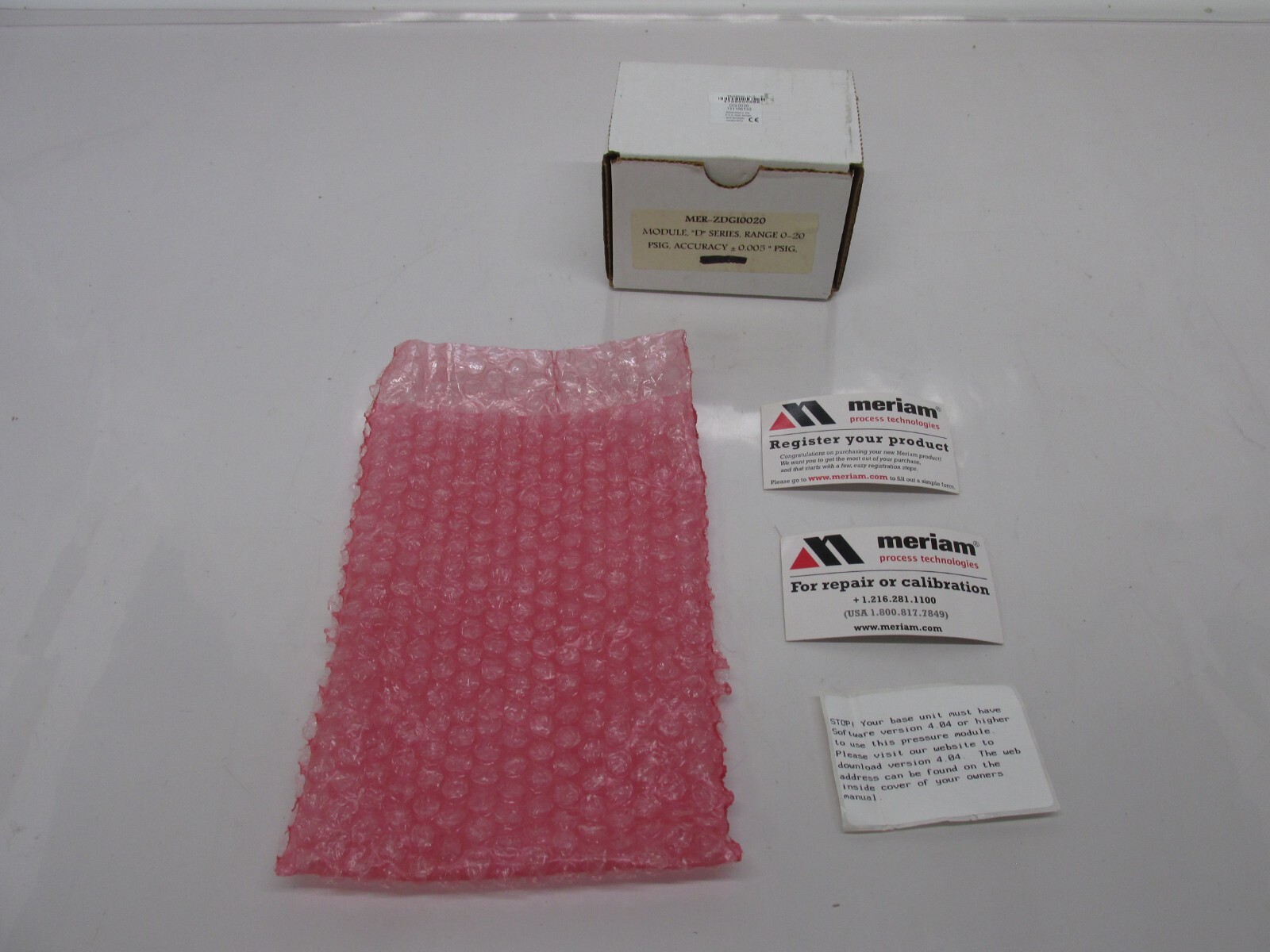 Meriam ZDGI0020 D Series 0-20 PSIG Module INV