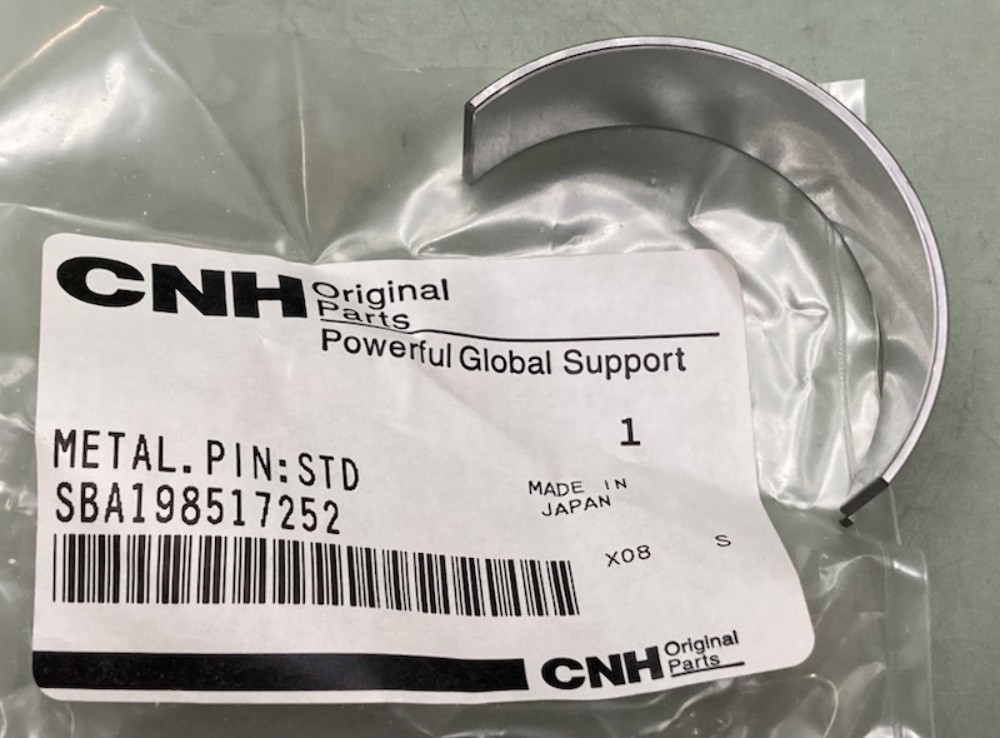CNH SBA198517252 Bearing Liner New Genuine
