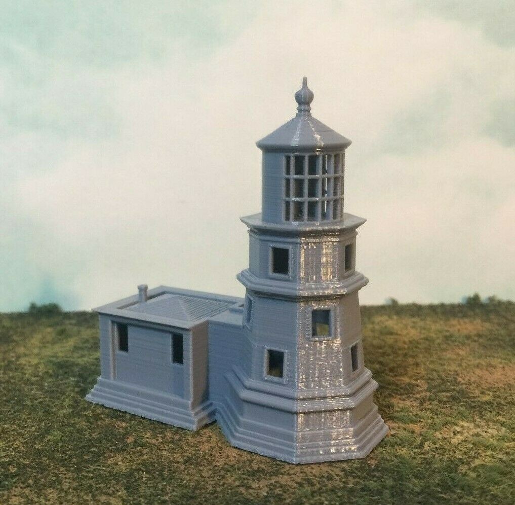SPLIT ROCK LIGHTHOUSE - Z Scale 1:220 - Gray - No Assembly Required! Made in USA
