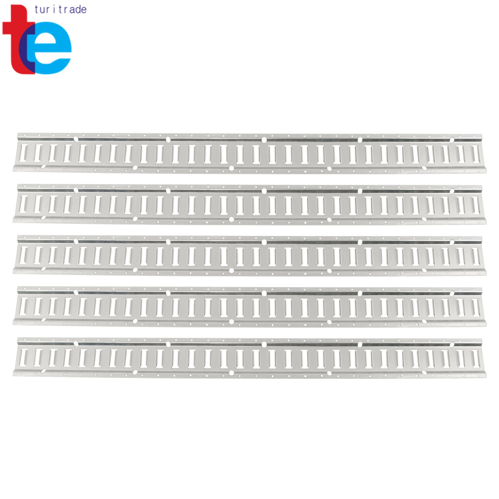 5 Pack 5' E Track Tie Down Rail Kit For RV Trailer Camper Truck