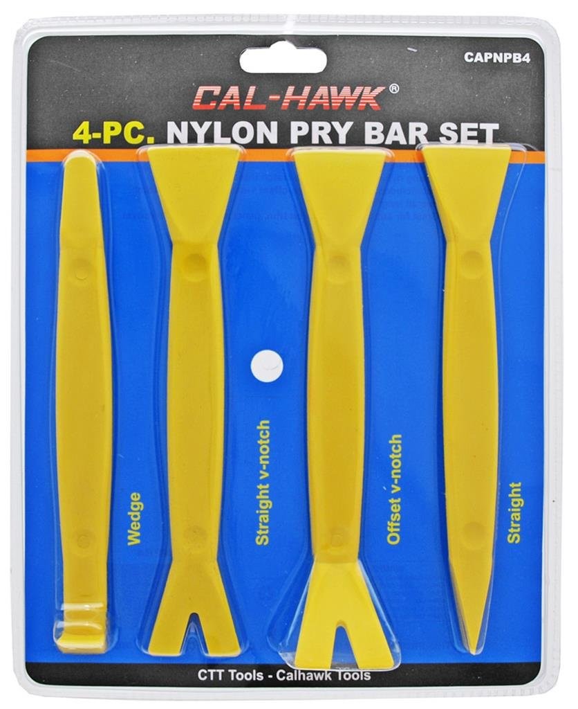 Cal Hawk Tools CAPNPB4 Nylon Pry Bar Set Yellow