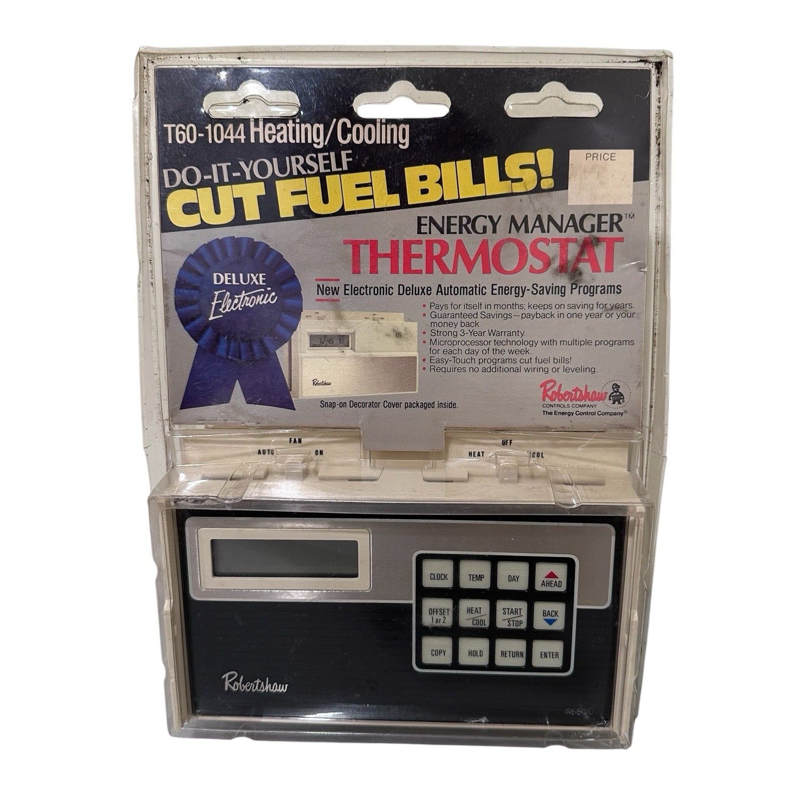 ROBERT SHAW VINTAGE ELECTRONIC THERMOSTAT MODEL 46600 New Sealed Old Stock Read