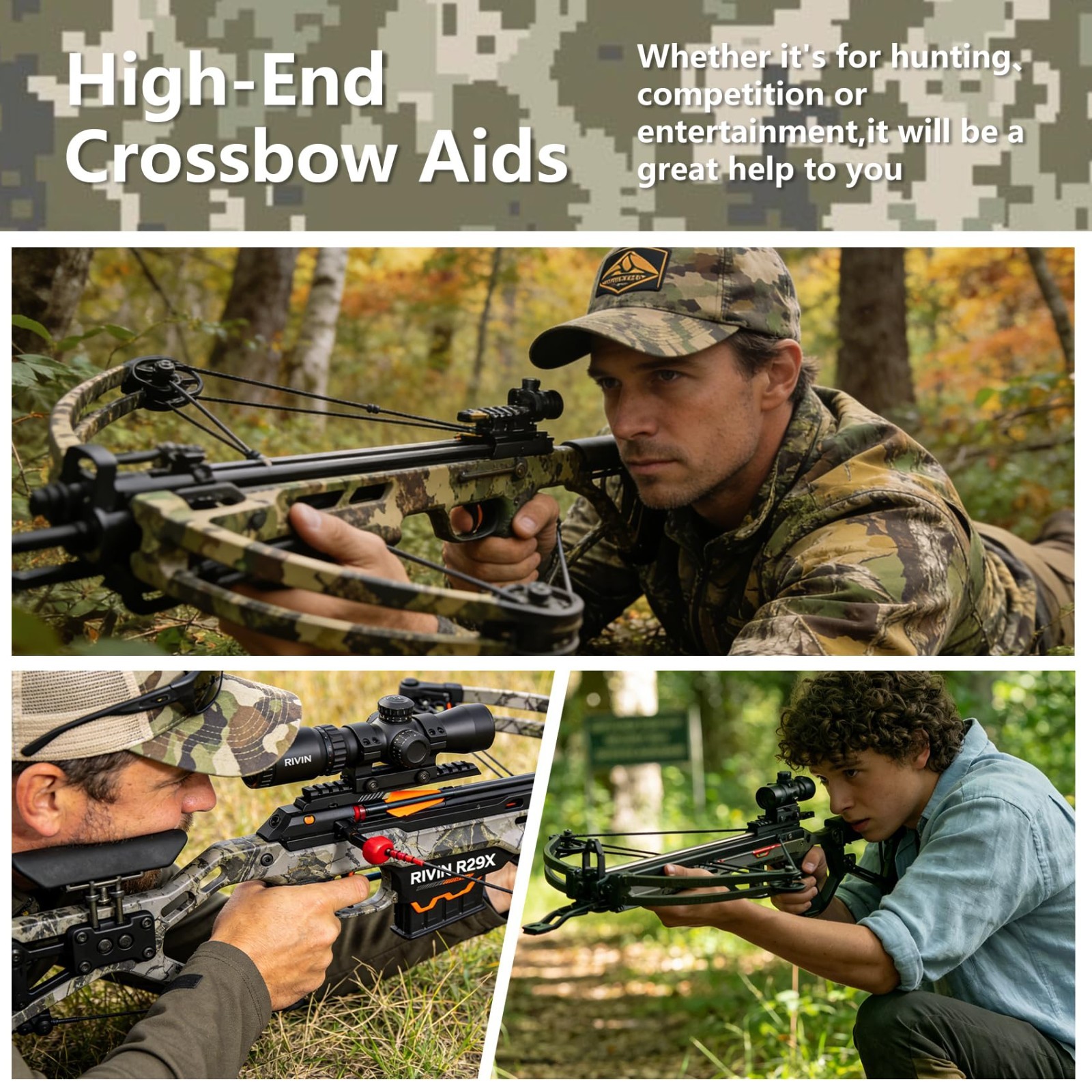 Upgraded Crossbow Crank Cocking Device, Reduces Cocking Resistance 93%, Ambidext