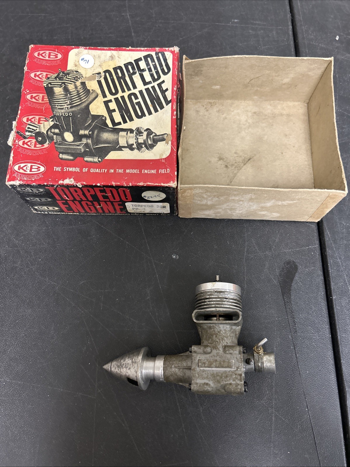 K&B Torpedo 29R Aiplane Engine With Box M12