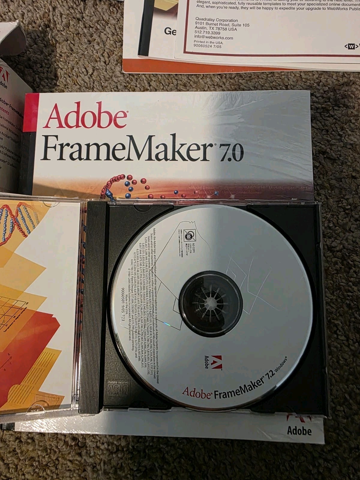 Adobe Framemaker 7.2 for Windows-D1B