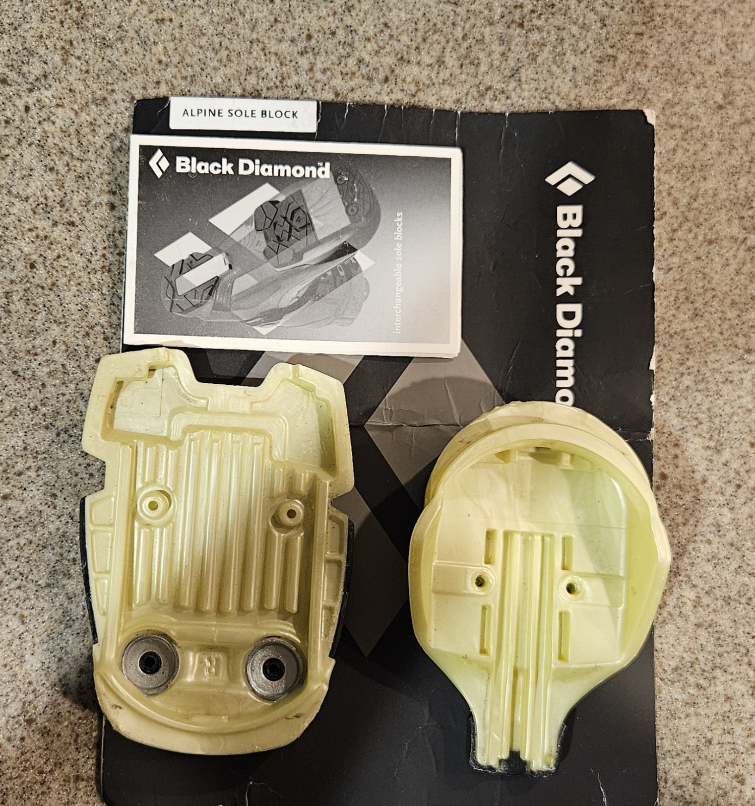 Black Diamond Ski Boot Alpine Sole Block Used Parts Only