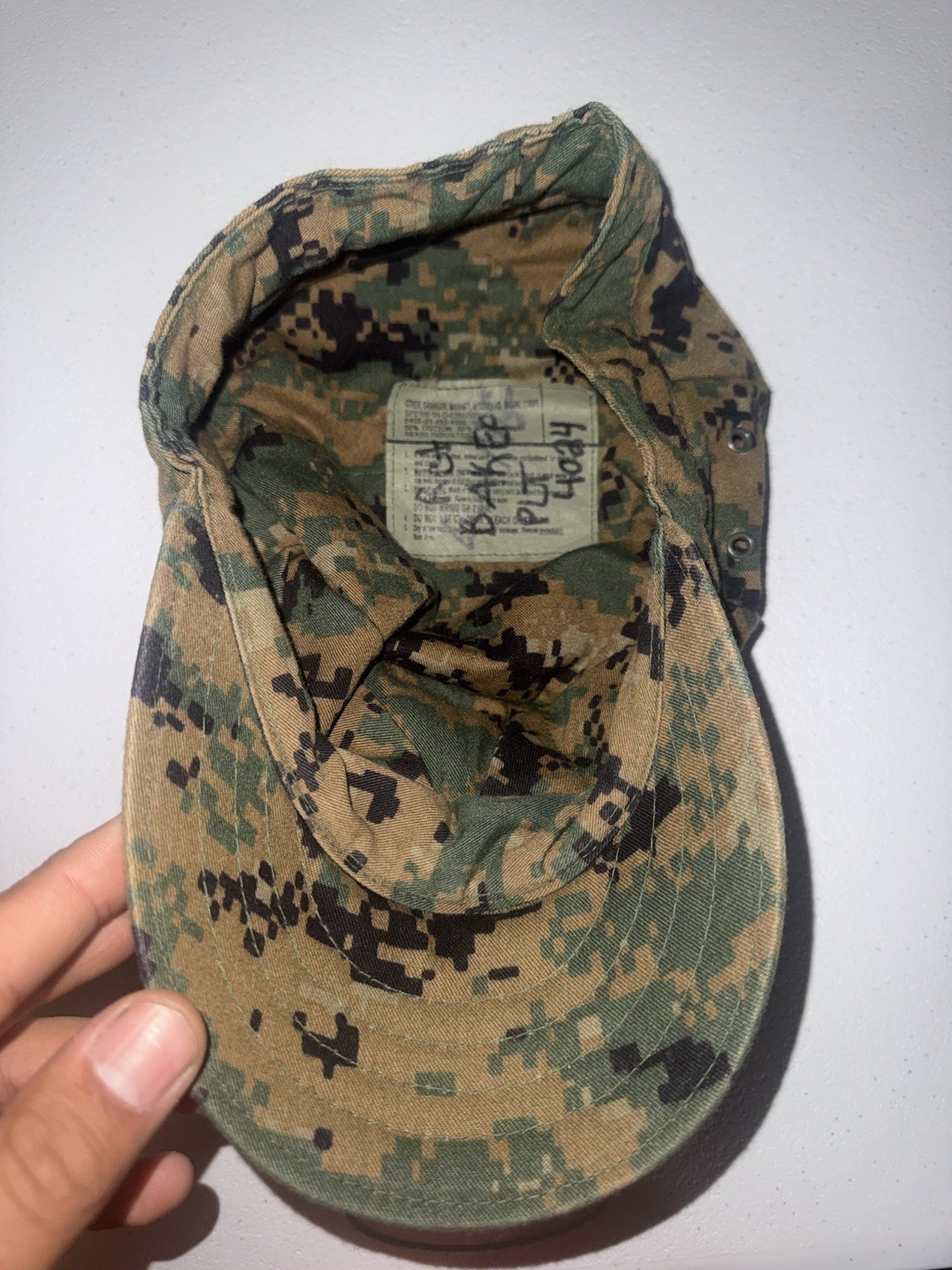 USMC Marine Corps Marpat Woodland Garrison Cover SIZE SMALL