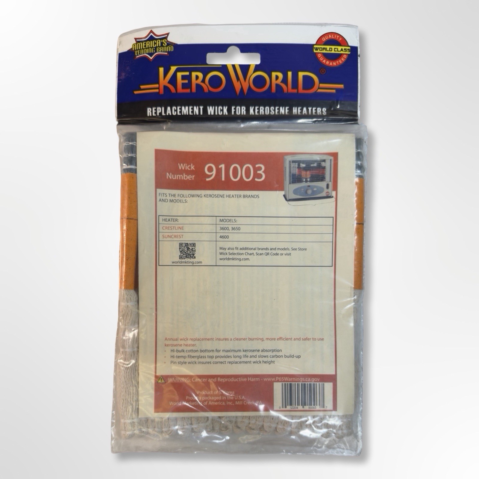 Kero World 91003 Replacement Wick Kerosene CRESTLINE 3600,3601,3650,4600,4601