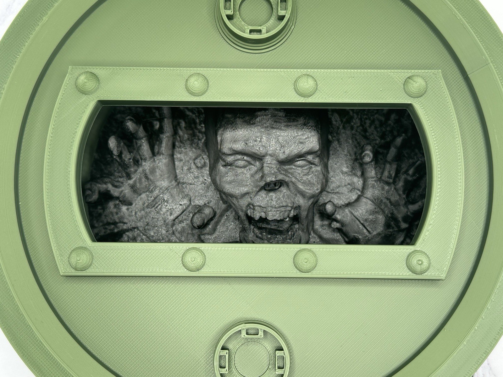 Return of the Living Dead “Tarman in the Barrel” Wall Prop – 8” 3D