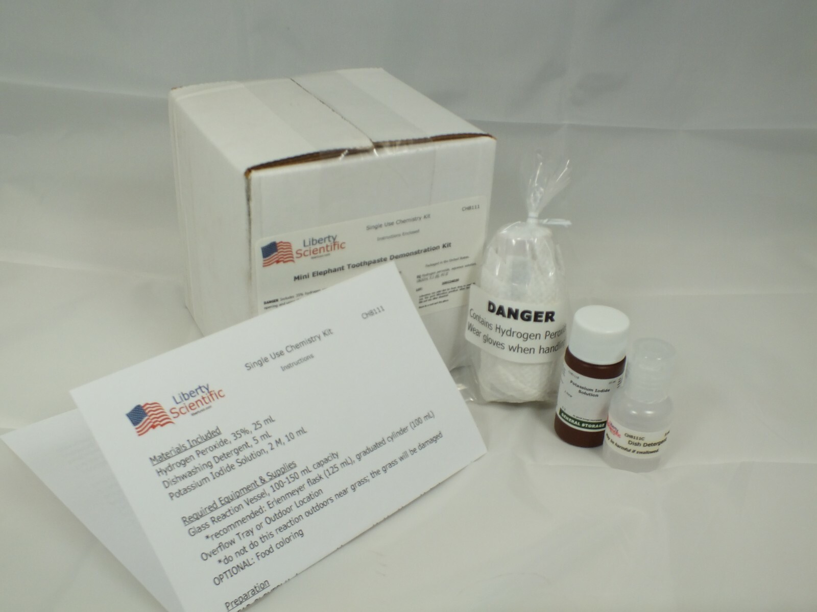 Mini Elephant's Toothpaste Single-Use Chemistry Kit