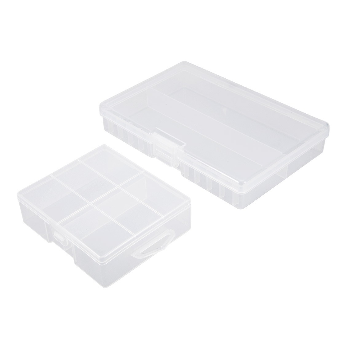 2pcs Portable 24 AA Battery Storage Box, 48 AA Batteries Protective Container