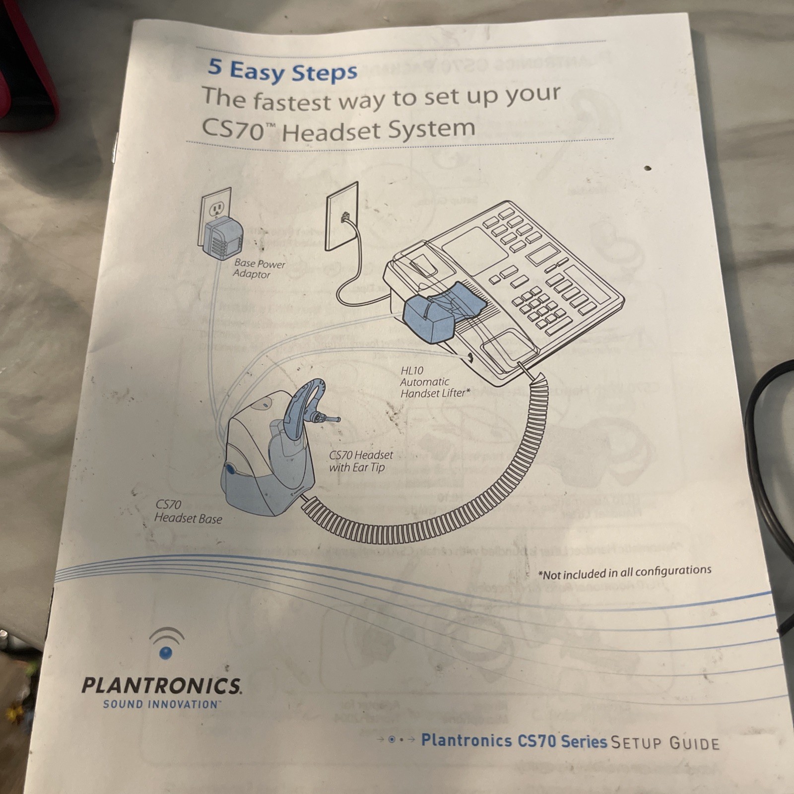 Plantronics CS70N Professional Wireless Headset System Ear-Hook