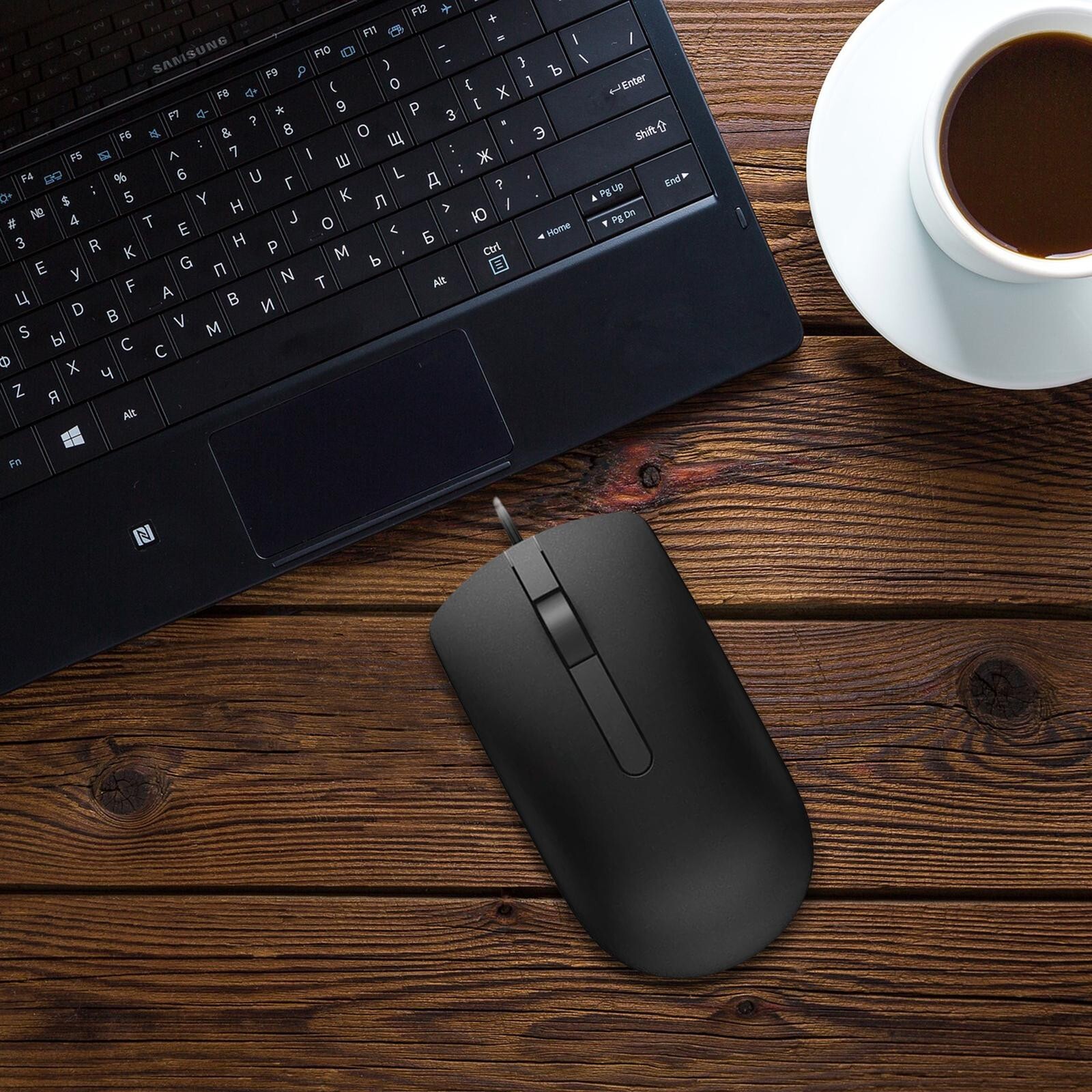 BRAND NEW GENUINE DELL Mouse Wired USB MS116 BLACK