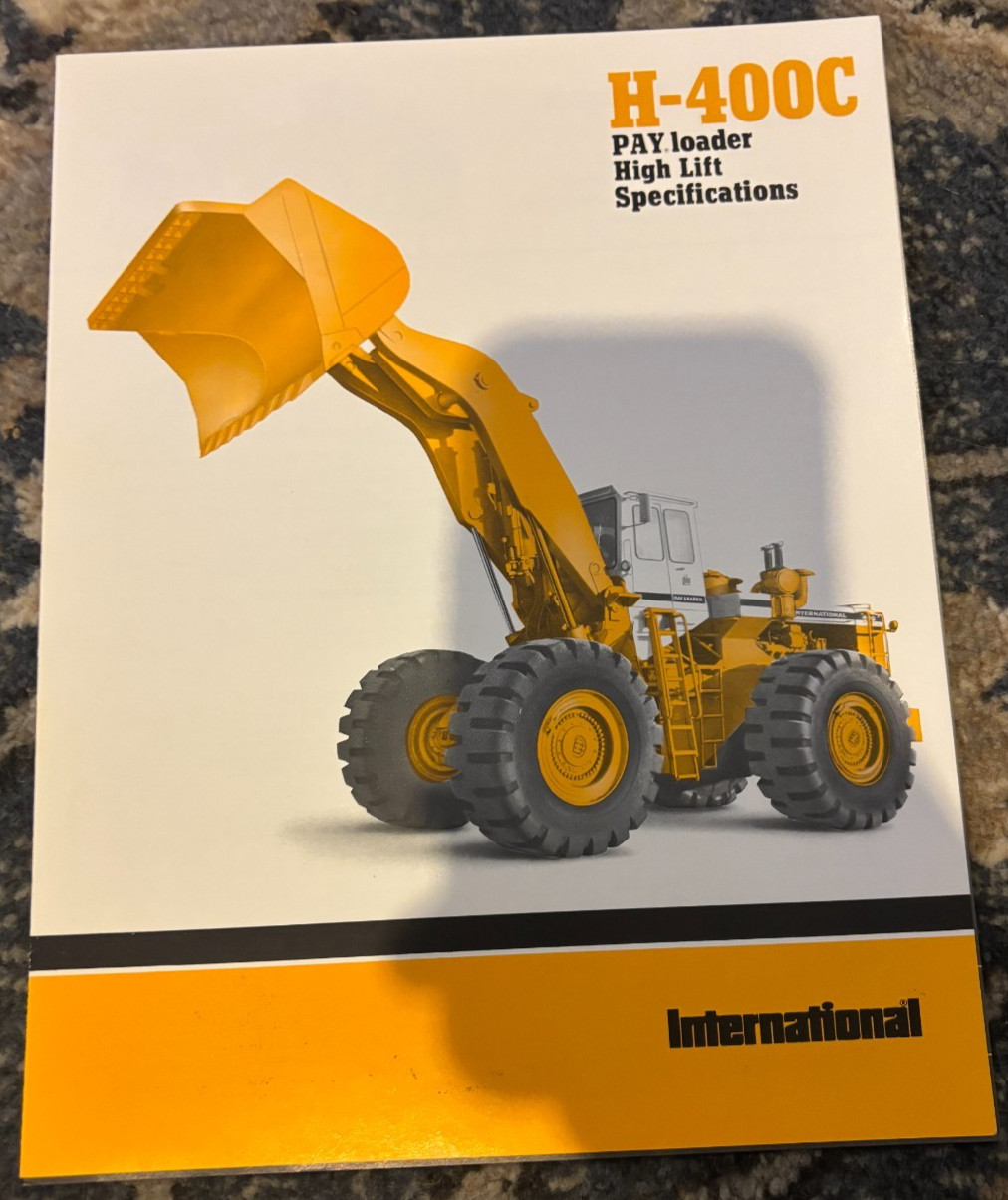 International Harvester H-400C Pay Wheel Loader Brochure AMIL25