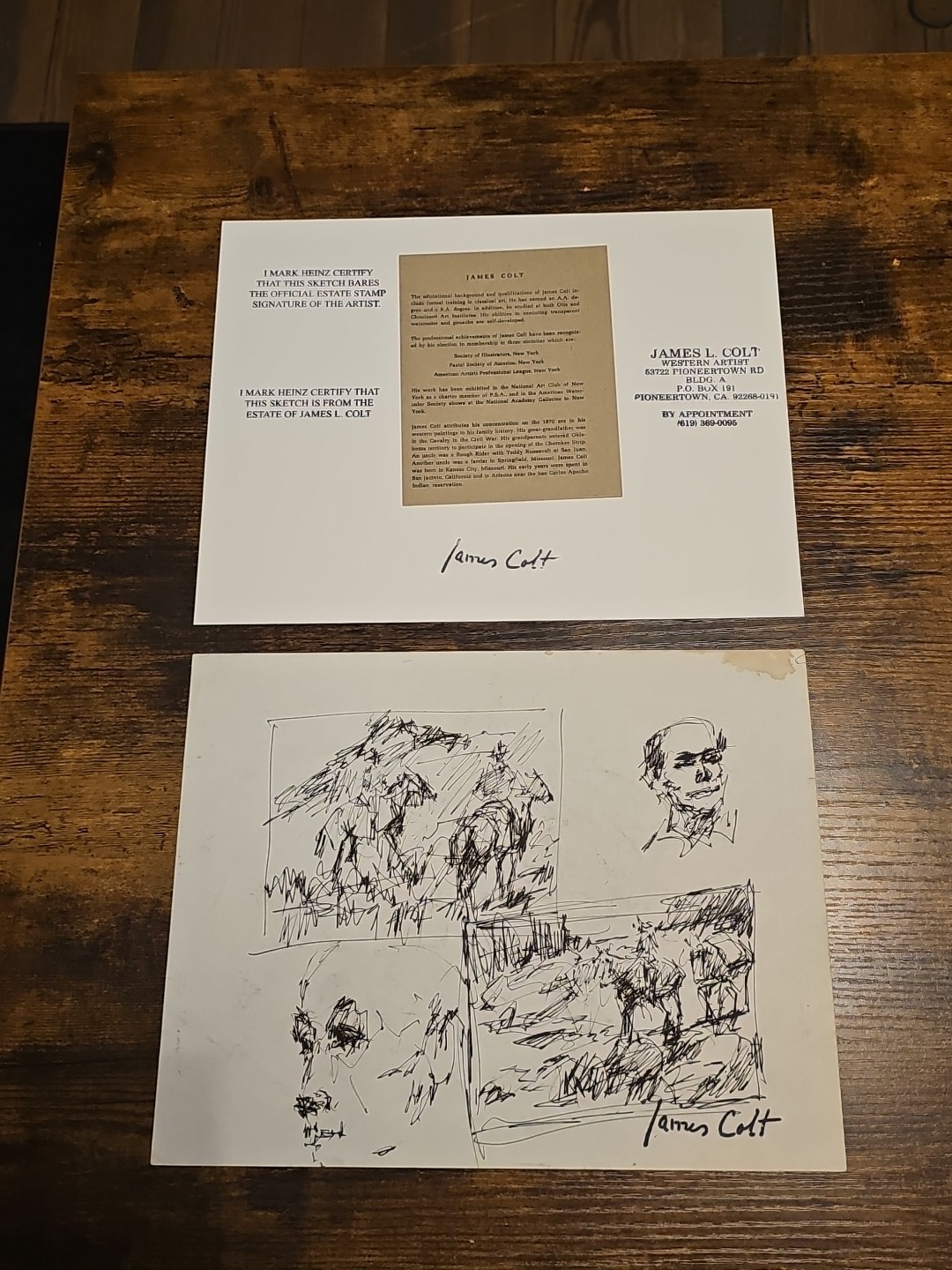 James Colt Western Cowboys Sketching  (256)