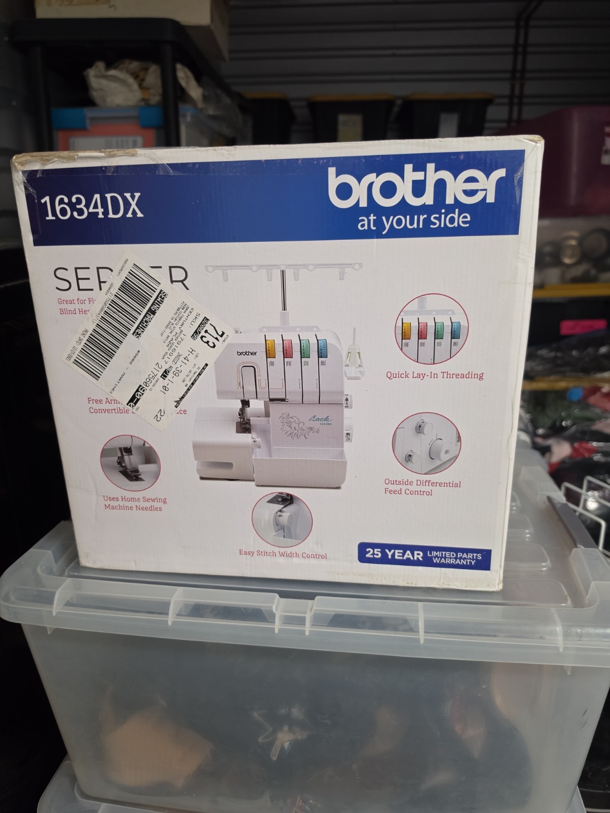 NIB Elite Model Brother 1034DX 3/4 Thread Serger Machine