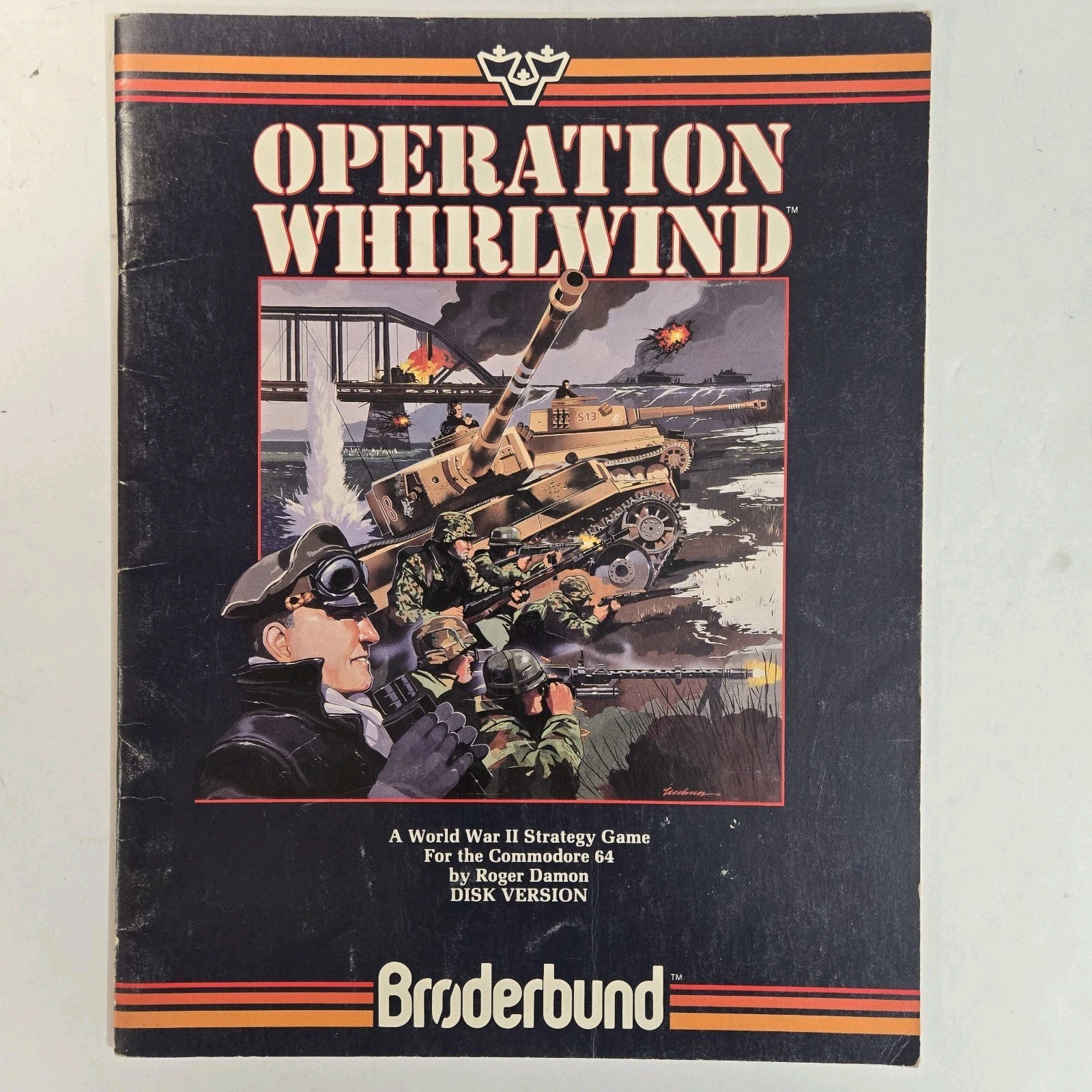 VERY RARE Operation Whirlwind Manual by Broderbund for the Commodore 64
