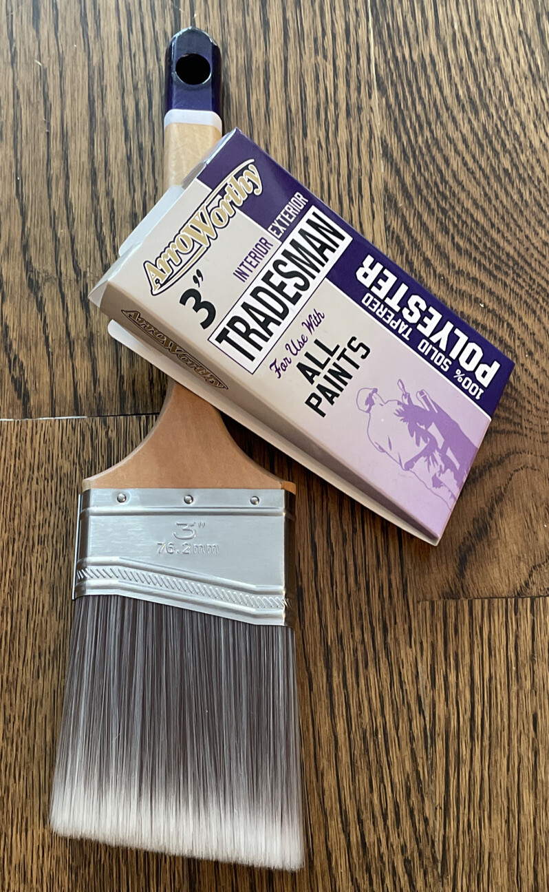 ArroWorthy 6022 3 Tradesman Nylon Polyester Angle Sash Paint Brush 3 in.
