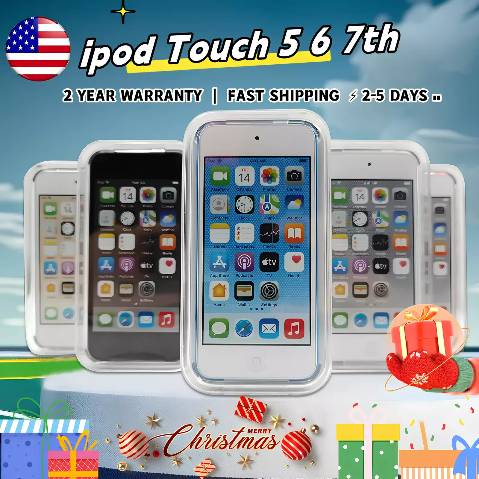 New Apple iPod Touch 7th Generation 256 GB Latest Model Sealed -All Colors LOT
