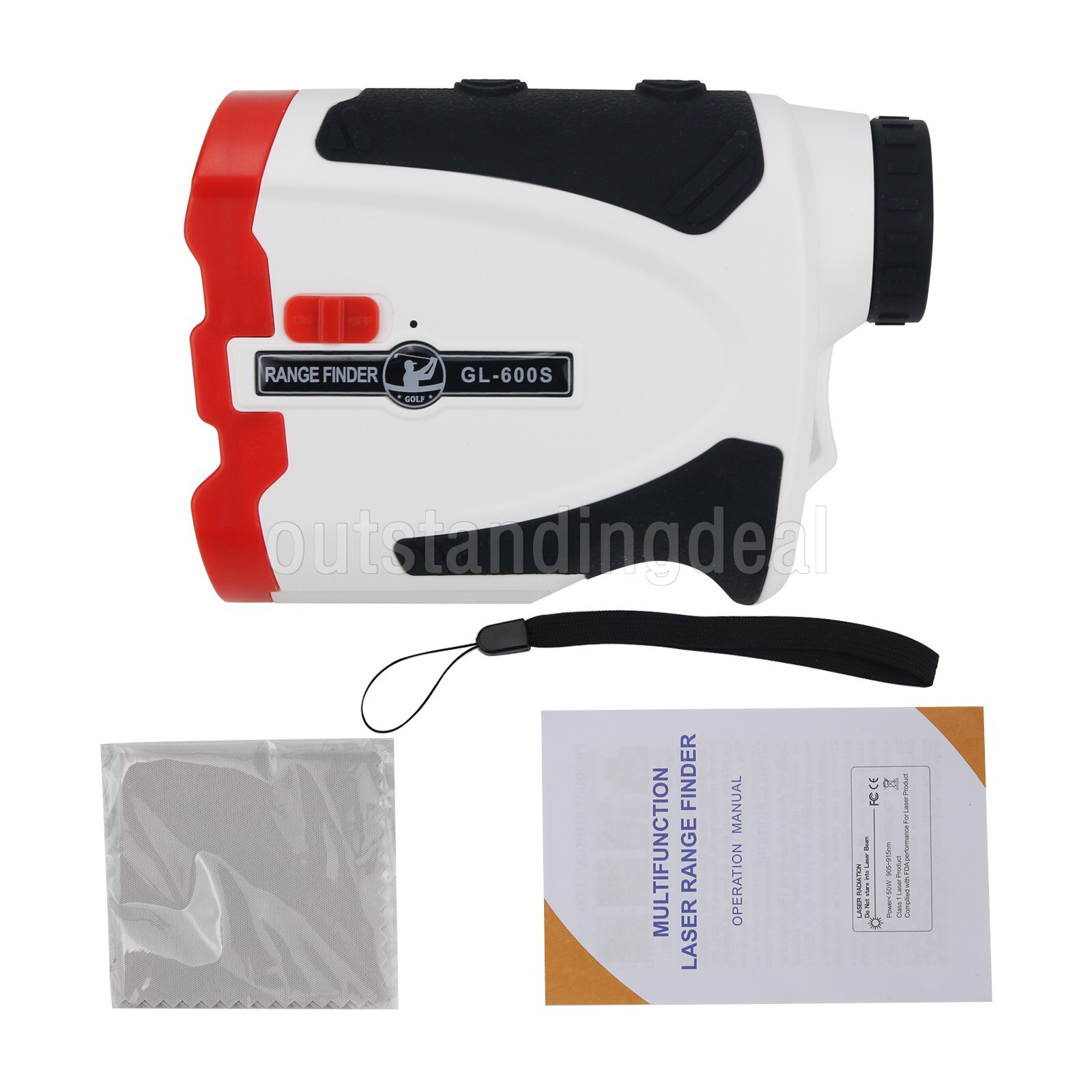 GL-600S Multifunction Laser Golf Range Finder 7X Telescope 5.5-656.2YD ot25