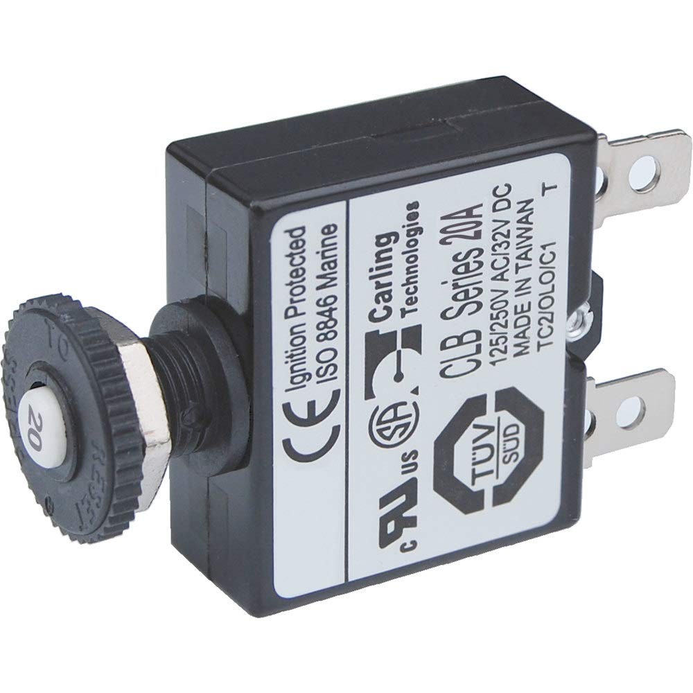 Blue Sea Systems 7057 Push Button Reset Only Quick 1 Count (Pack of 1), Black