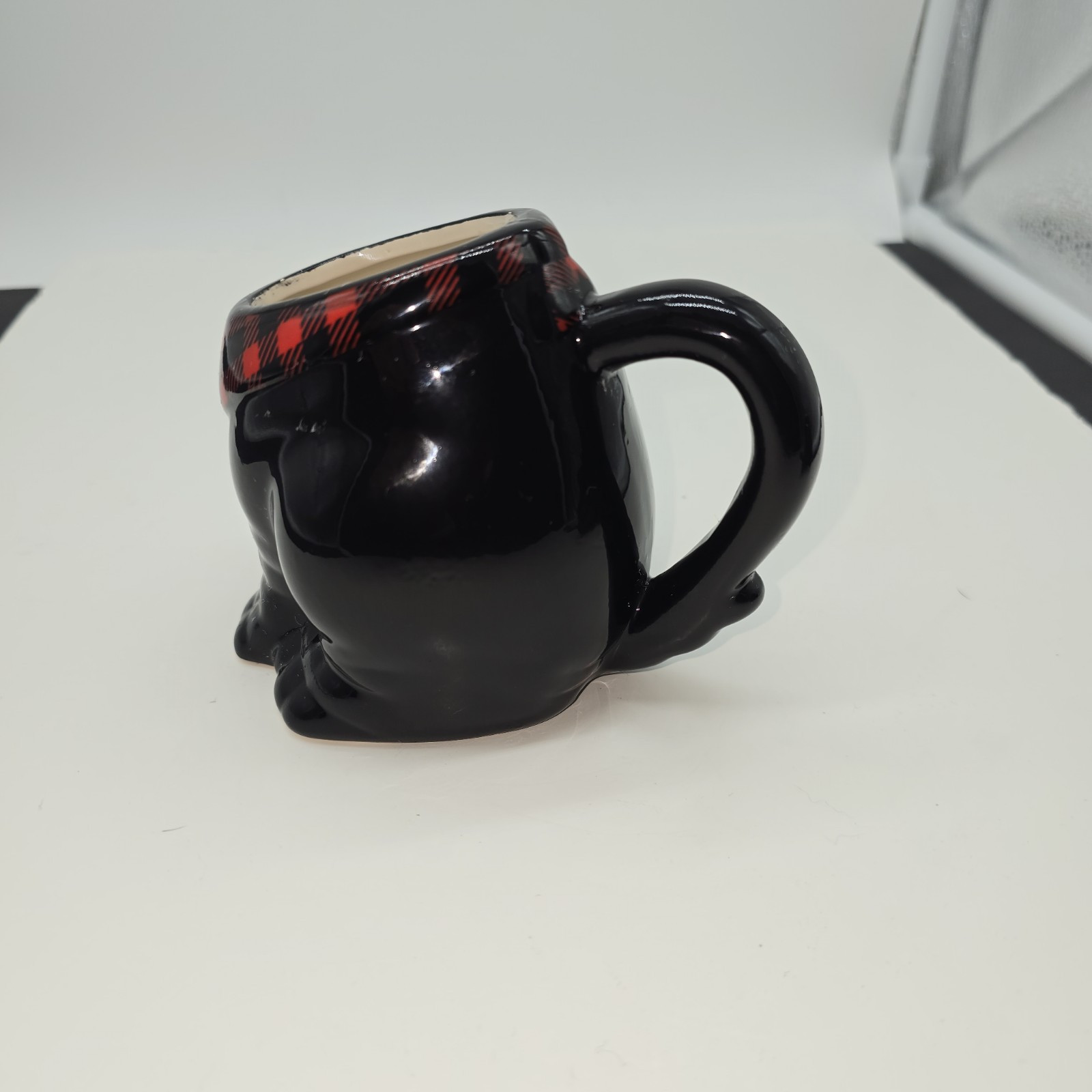 Black Scottie Dog Ceramic Mug w/Removable Head 5.75" MSRF Design Studios