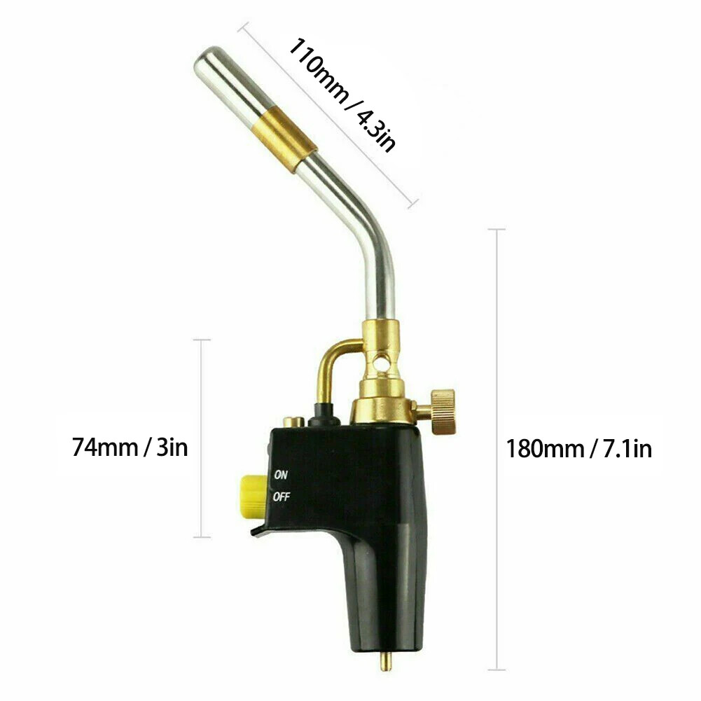 High Intensity Mapp Propane Gas Torch Brass Head Trigger Start Welding Torch Kit