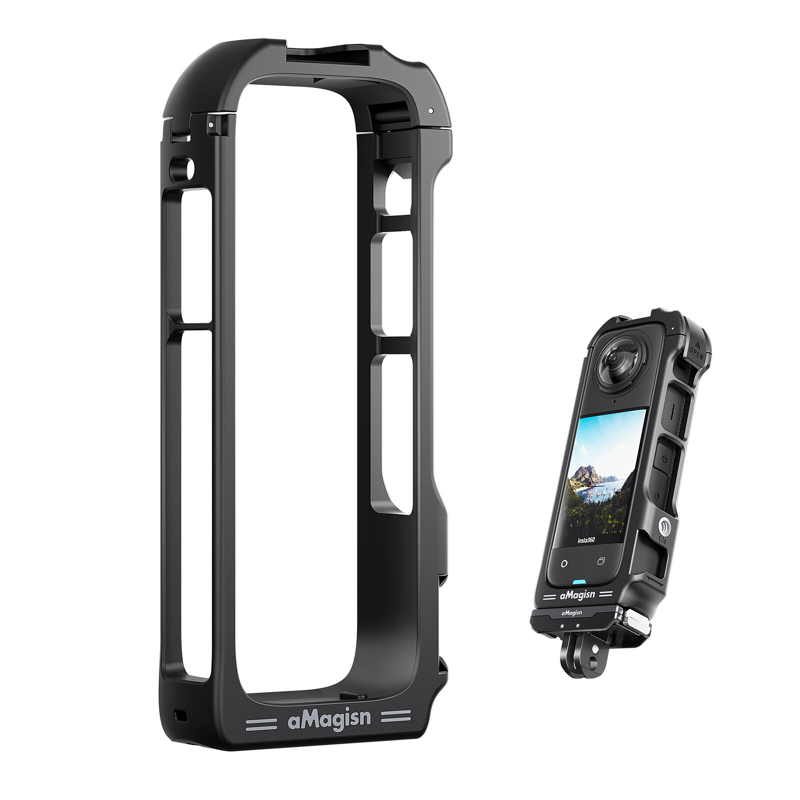 For Insta360 X4 Camera Quick Release Rabbit Cage Protection Frame Accessories