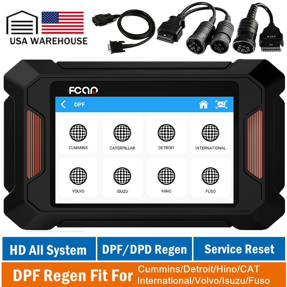 Heavy Duty Truck Scanner DPD DPF Regen OBD2 for Cummins FUSO HINO Fuso Volvo CAT