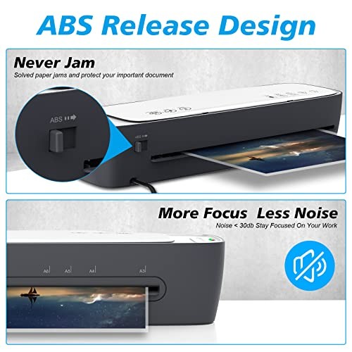 Laminator Machine 13-Inch Thermal Lamination with Laminating Sheets 9 in1 SL888