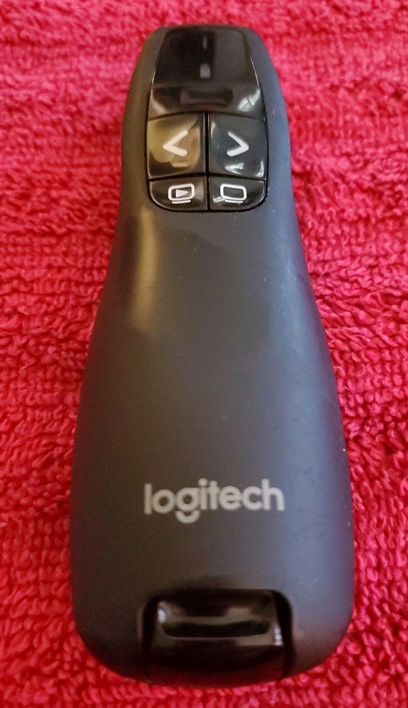 Logitech R400 Presenter Remote Control with Laser Pointer & Dongle