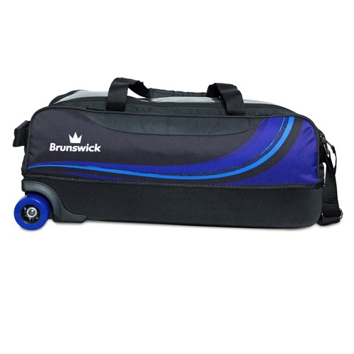 Brunswick Punisher Plus Triple Tote Black/Blue