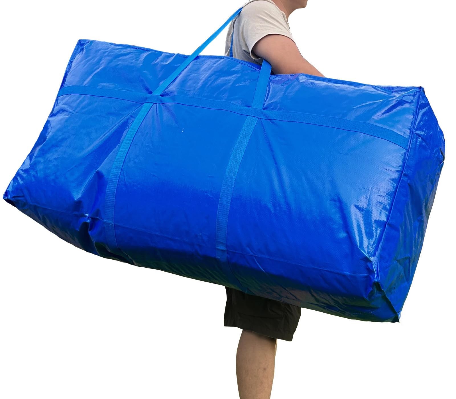 66 Gallon Extra Large Storage Bags, Huge Moving Bags Heavy Duty with Zipper a...