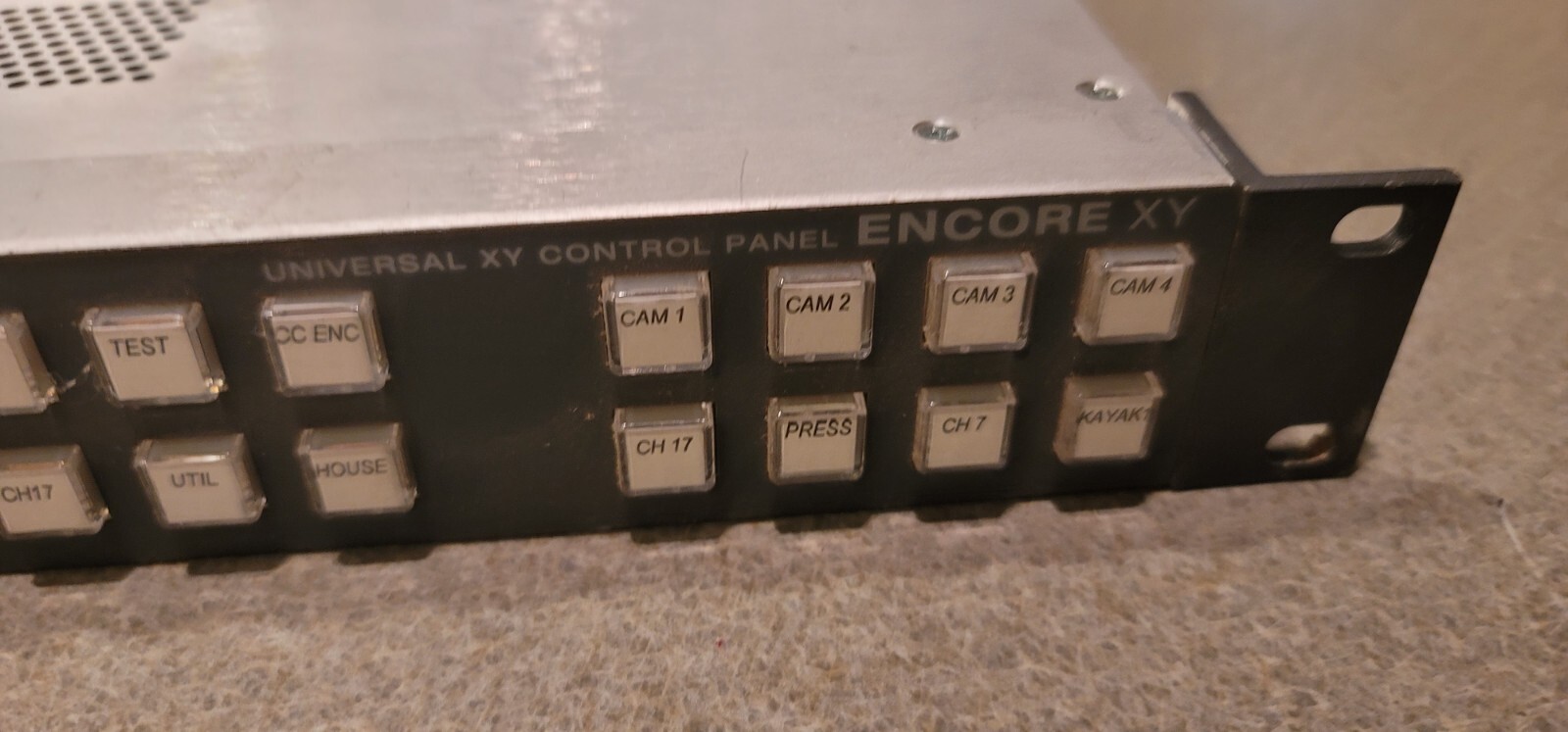 Grass Valley Encore PRE-XY Universal XY Programmable Control Panel 1u rackmount
