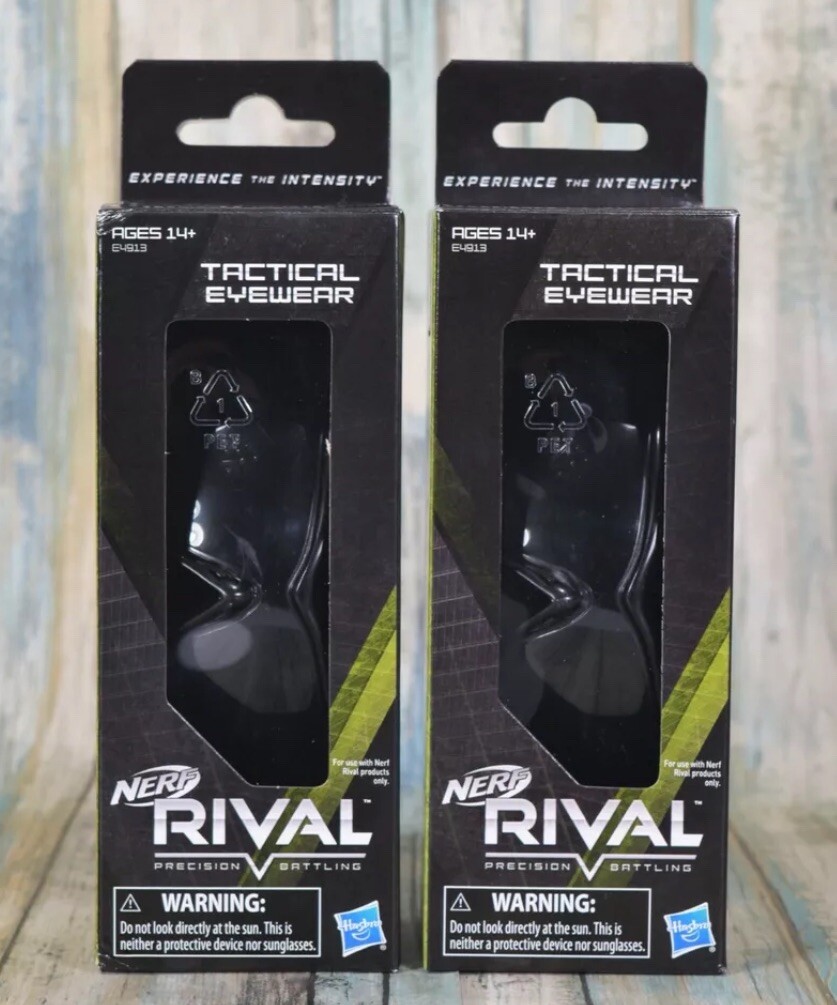 Lot Of (2) Nerf Rival Edge Series Tactical Eyewear BRAND NEW Factory Sealed!
