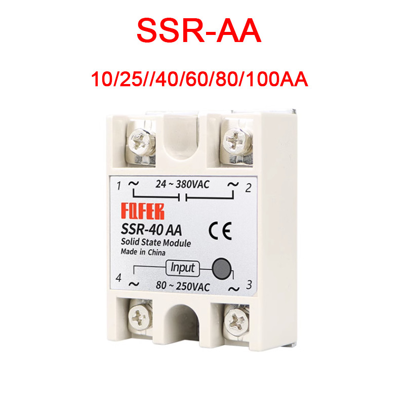 SSR-25AA SSR-40AA 10AA/25AA/40AA/50AA/60AA/75AA/100AA SSR Solid State Relay 250V