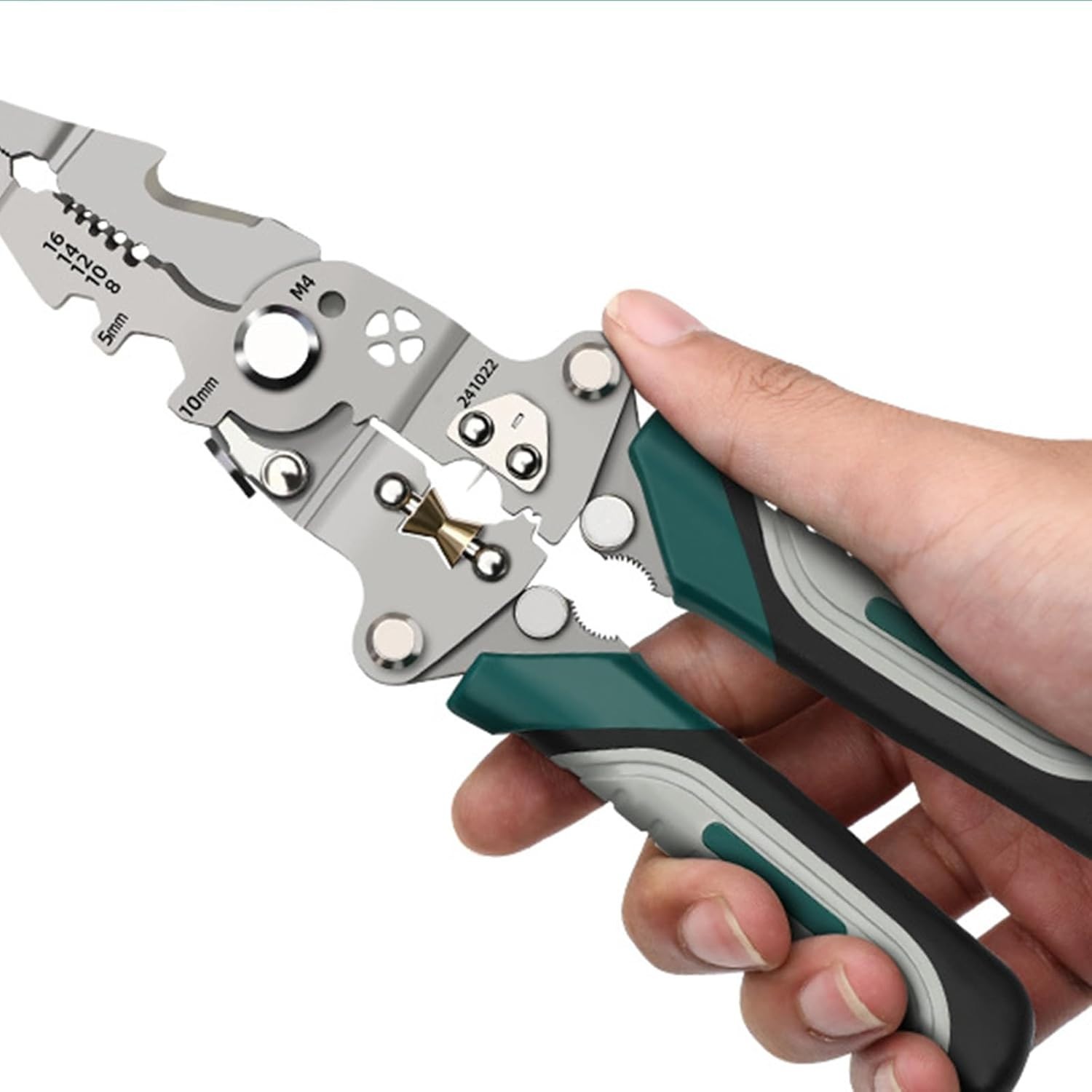 New 21-in-1 Foldable Wire Stripper,Multi-function Wire Stripping Cable-Cutter