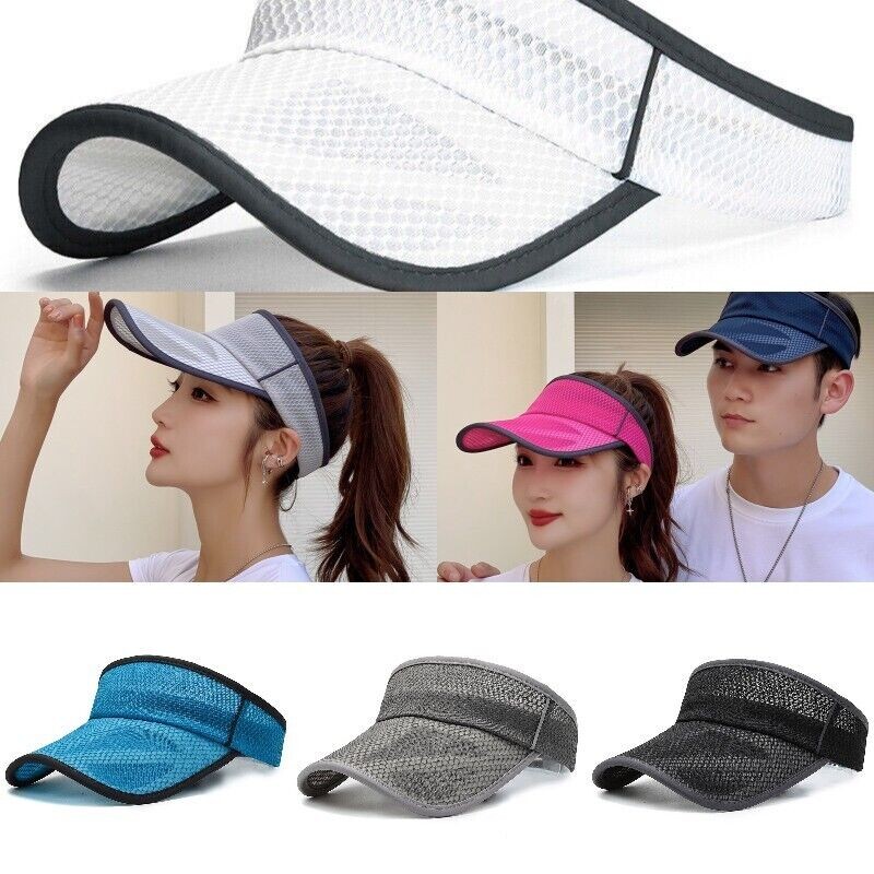 Sun Visor Adjustable Sports Tennis Golf Headband Cap Men Women Travel Hat