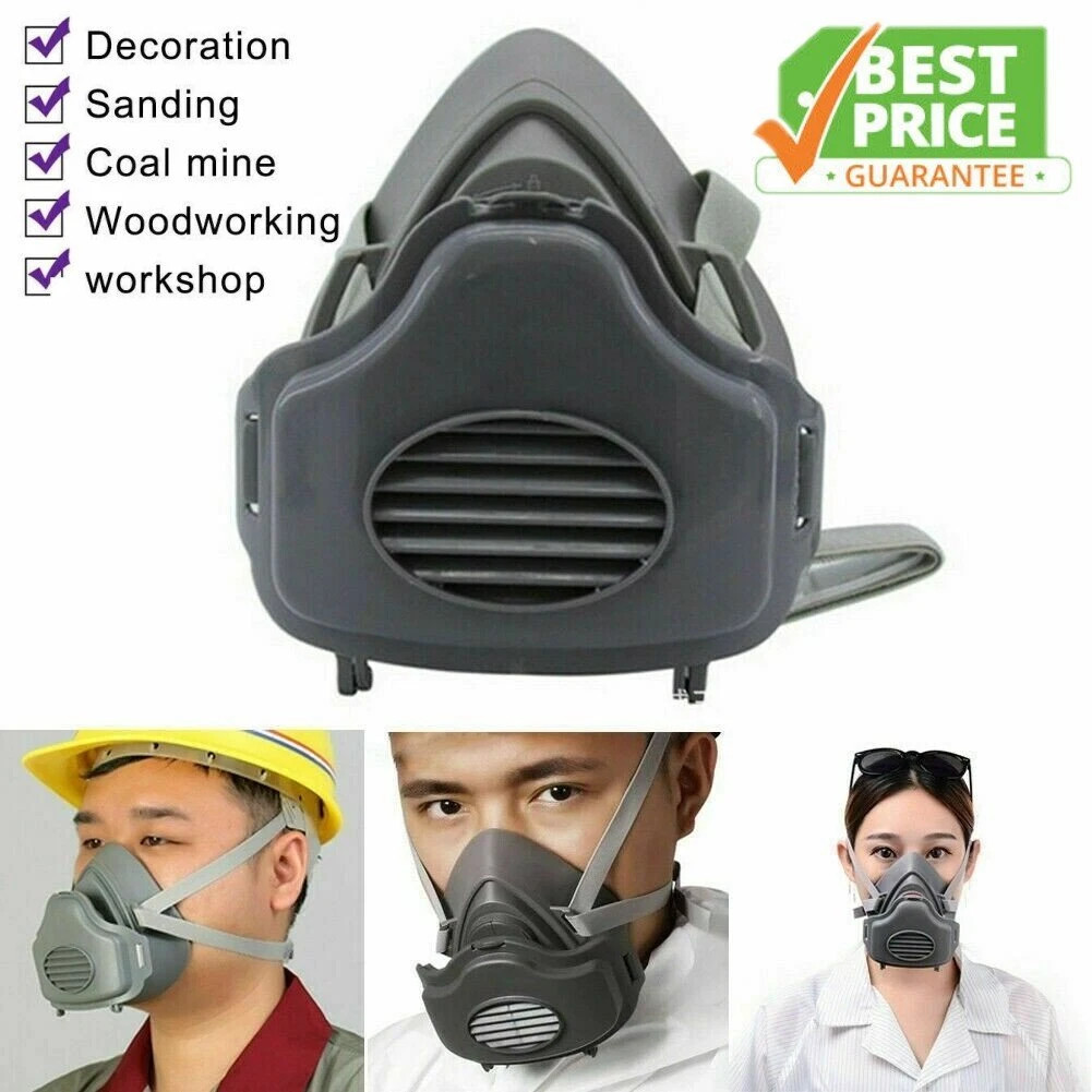 Anti Pollution Half Facepiece Reusable Face Shield Respirator Filters Dust Mask
