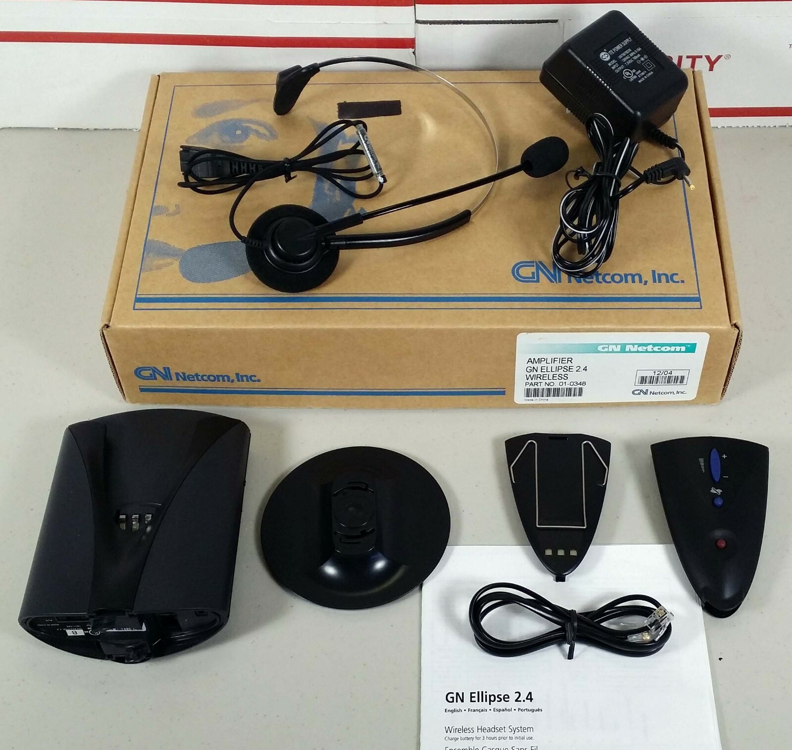 GN Netcom Amplifier Ellipse 2.4 Wireless 01-0348 PLEASE READ DESCRIPTION