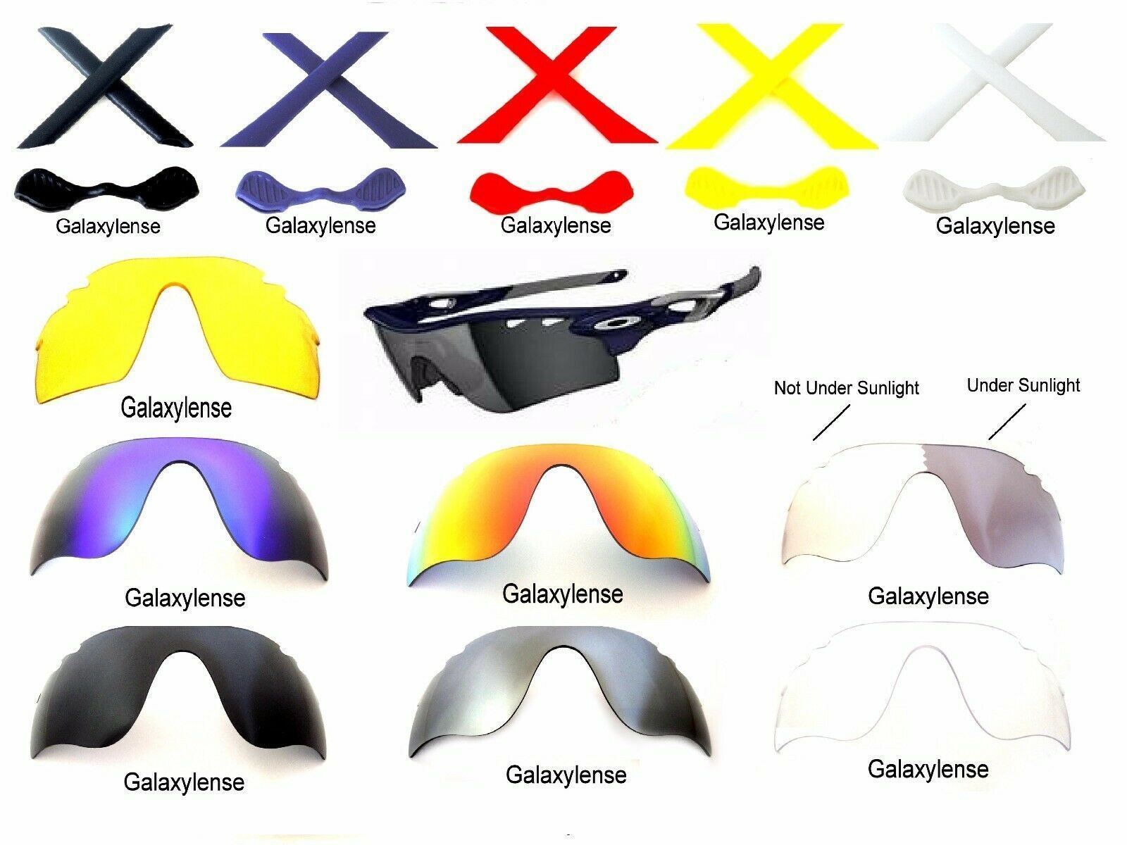 Galaxy Replacement Lenses For Oakley Radarlock Path Vented Multi-Selection