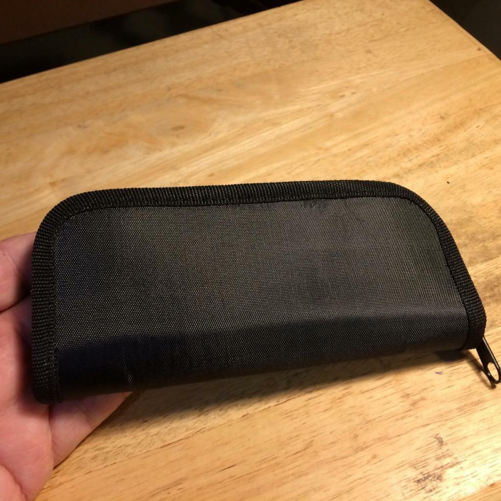 Lot of 6 Carry All Safe and Sound Zip-up Knife Case Large Size 3" X 7" AC209